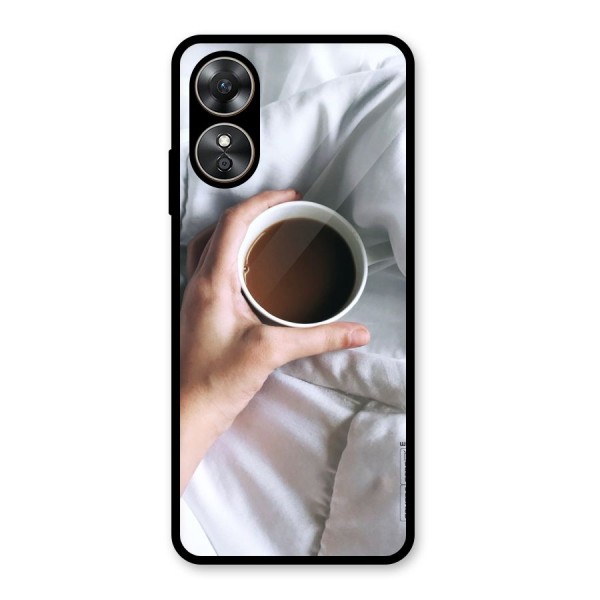 Morning Mocha Glass Back Case for Oppo A17