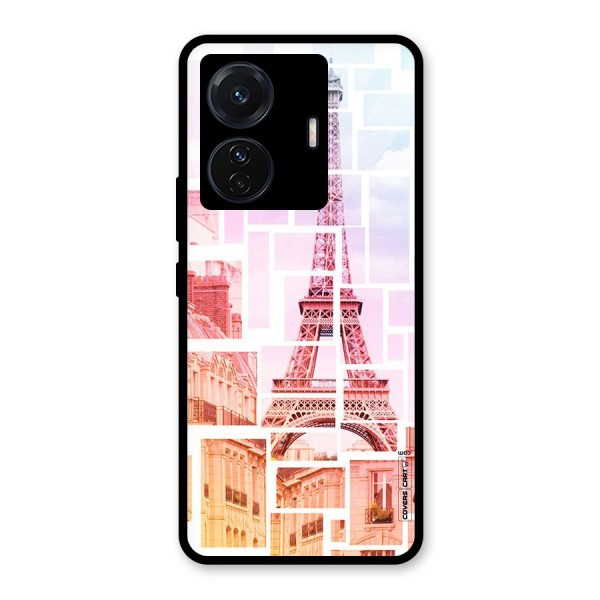 Mosiac City Glass Back Case for Vivo T1 Pro