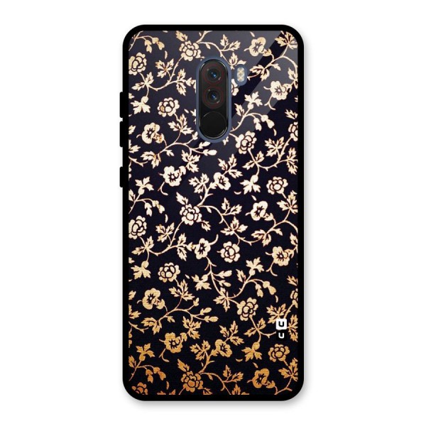 Most Beautiful Floral Glass Back Case for Poco F1