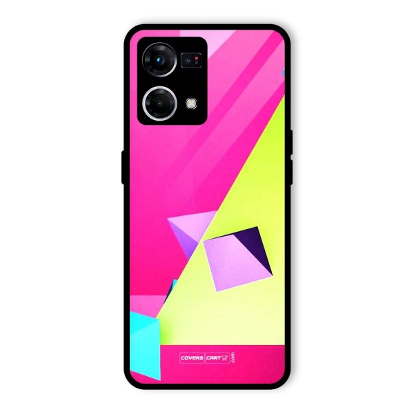 Motion Triangles Glass Back Case for Oppo F21s Pro 4G