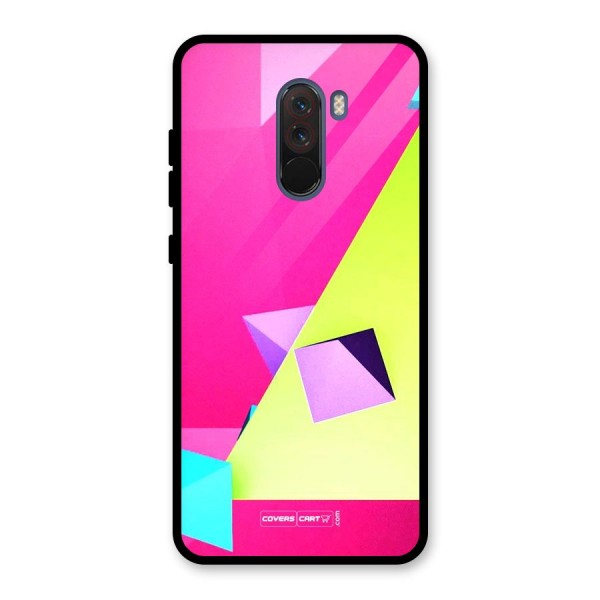 Motion Triangles Glass Back Case for Poco F1