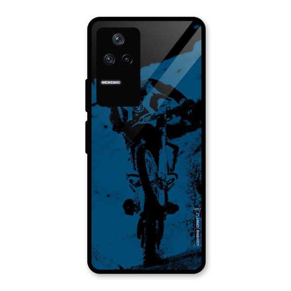 Moto Combat Glass Back Case for Poco F4 5G