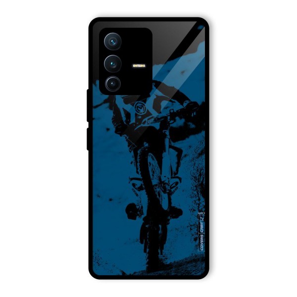 Moto Combat Glass Back Case for Vivo V23 Pro