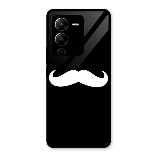 Moustache Love Glass Back Case for Vivo V25 Pro