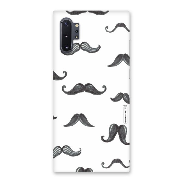 Moustache Pattern (Black) Back Case for Galaxy Note 10 Plus