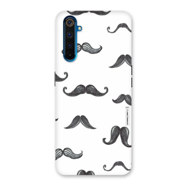 Moustache Pattern (Black) Back Case for Realme 6 Pro