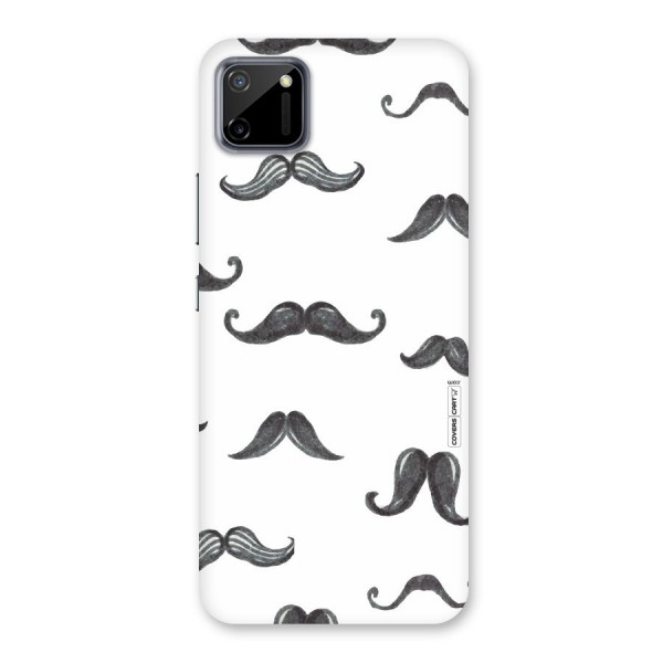 Moustache Pattern (Black) Back Case for Realme C11