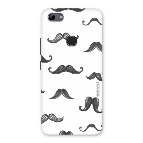 Moustache Pattern (Black) Back Case for Vivo Y81