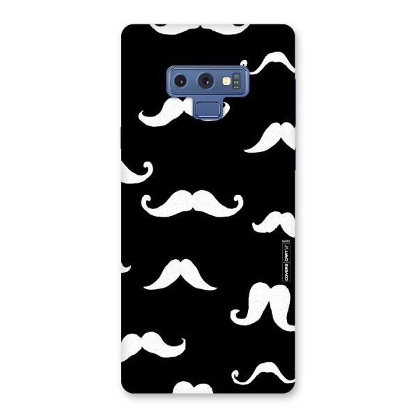 Moustache Pattern (White) Back Case for Galaxy Note 9