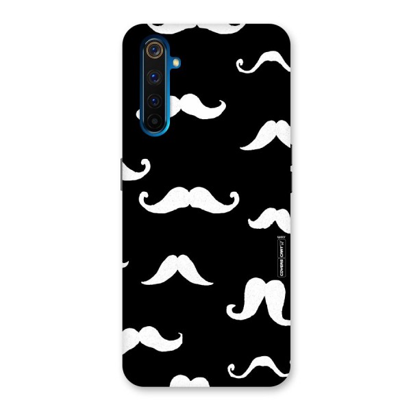 Moustache Pattern (White) Back Case for Realme 6 Pro