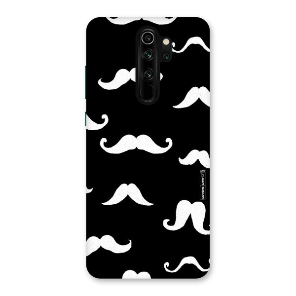 Moustache Pattern (White) Back Case for Redmi Note 8 Pro