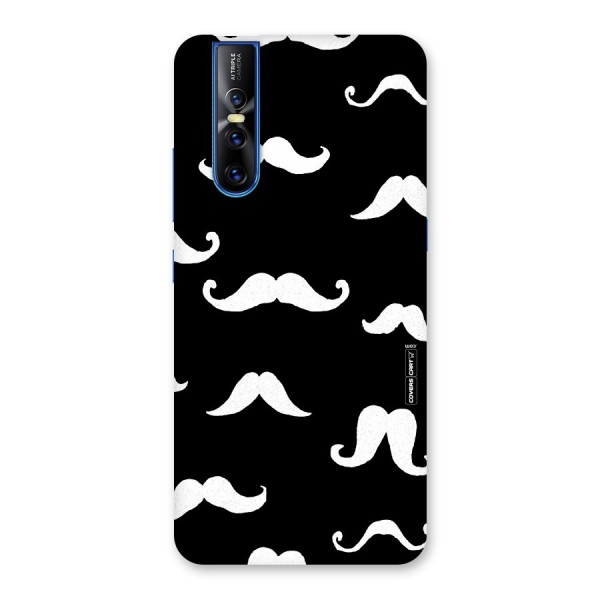 Moustache Pattern (White) Back Case for Vivo V15 Pro