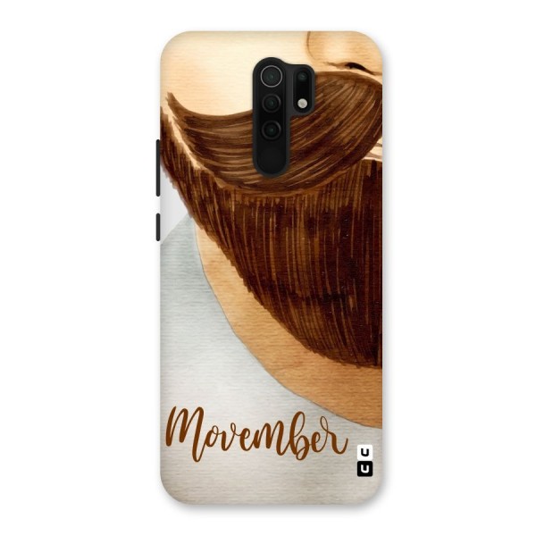 Movember Moustache Back Case for Redmi 9 Prime