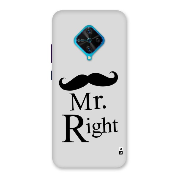 Mr. Right. Back Case for Vivo S1 Pro