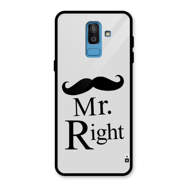 Mr. Right. Glass Back Case for Galaxy J8