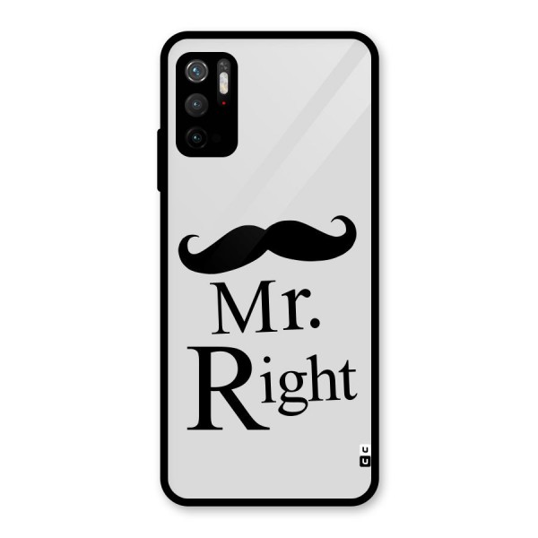 Mr. Right. Glass Back Case for Poco M3 Pro 5G