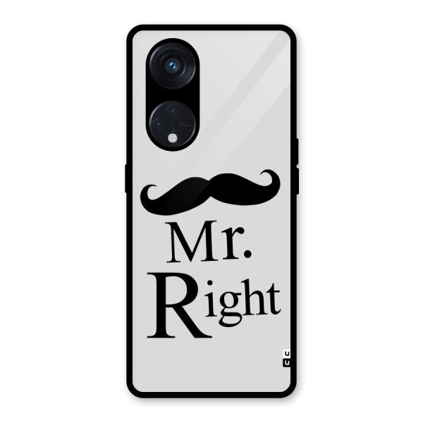 Mr. Right. Glass Back Case for Reno8 T 5G