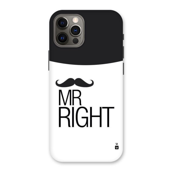 Mr. Right Moustache Back Case for iPhone 12 Pro