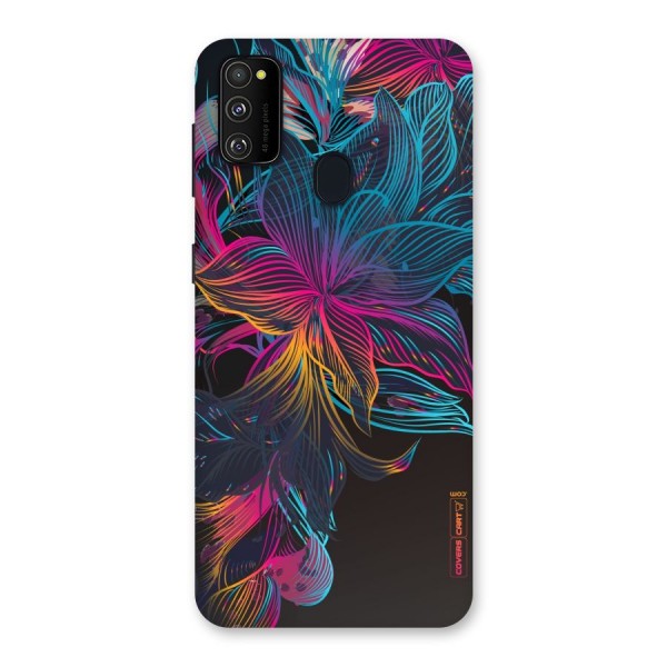 Multi-Colour Flowers Back Case for Galaxy M21