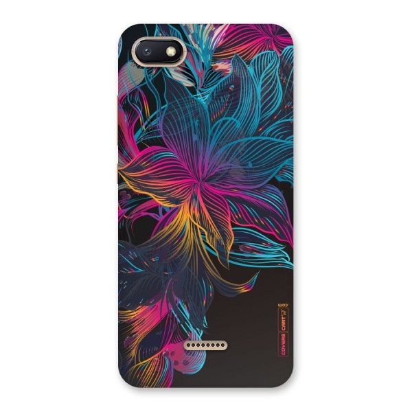 Multi-Colour Flowers Back Case for Redmi 6A