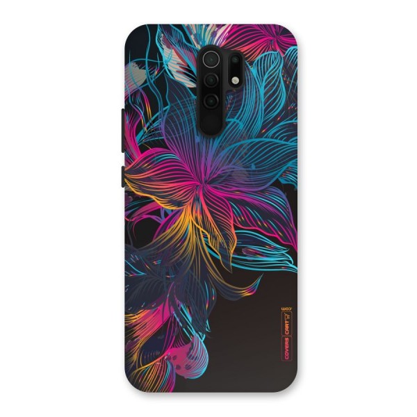 Multi-Colour Flowers Back Case for Redmi 9 Prime