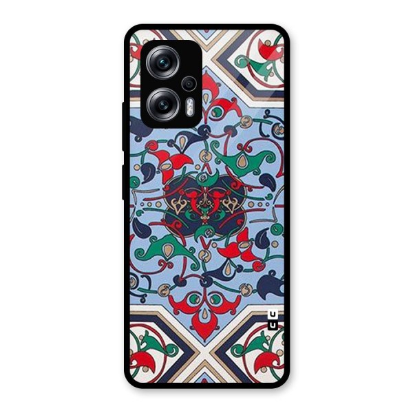 Multi Block Pattern Glass Back Case for Redmi K50i