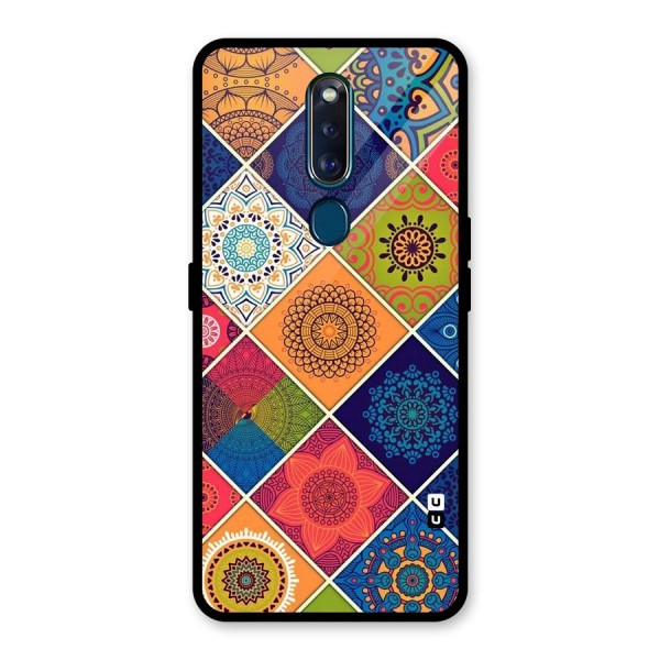 Multi Designs Glass Back Case for Oppo F11 Pro