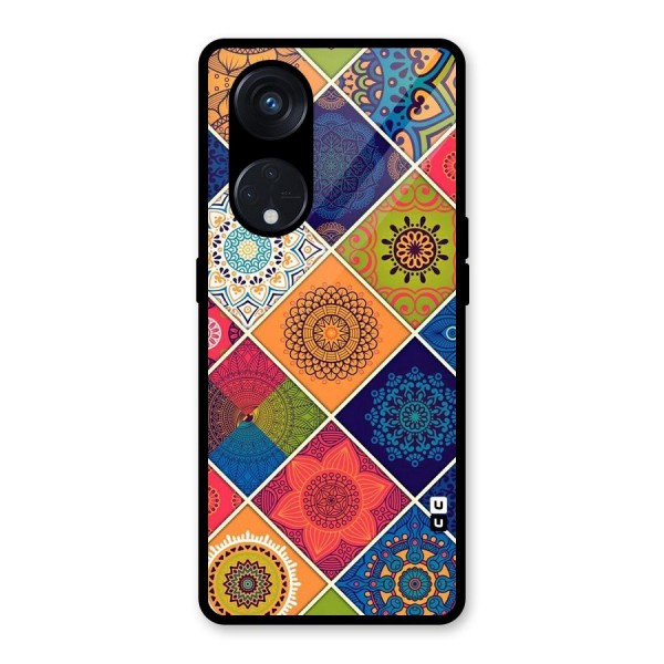 Multi Designs Glass Back Case for Reno8 T 5G