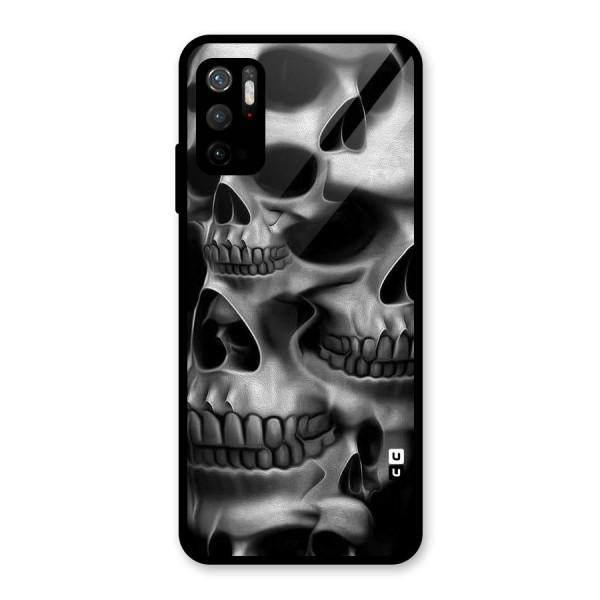 Multiple Skulls Glass Back Case for Poco M3 Pro 5G