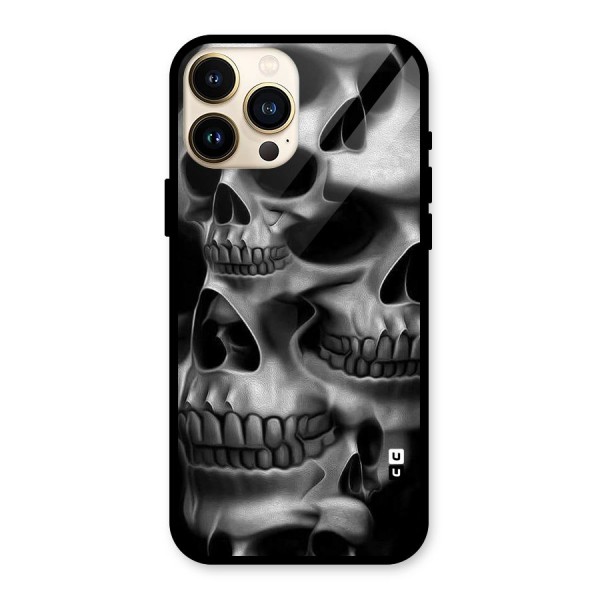 Multiple Skulls Glass Back Case for iPhone 13 Pro Max