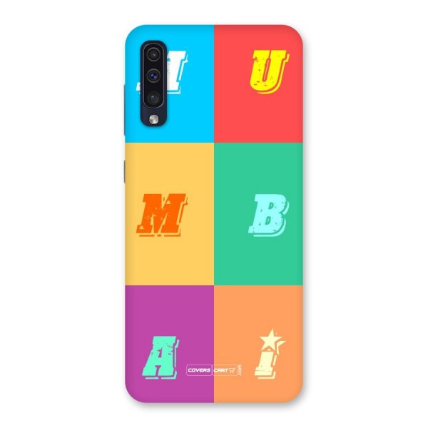 Mumbai Alphabets Back Case for Galaxy A50