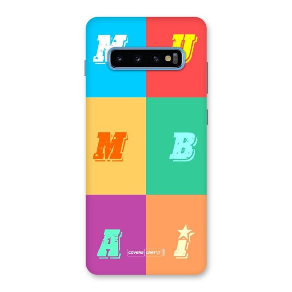 Mumbai Alphabets Back Case for Galaxy S10 Plus