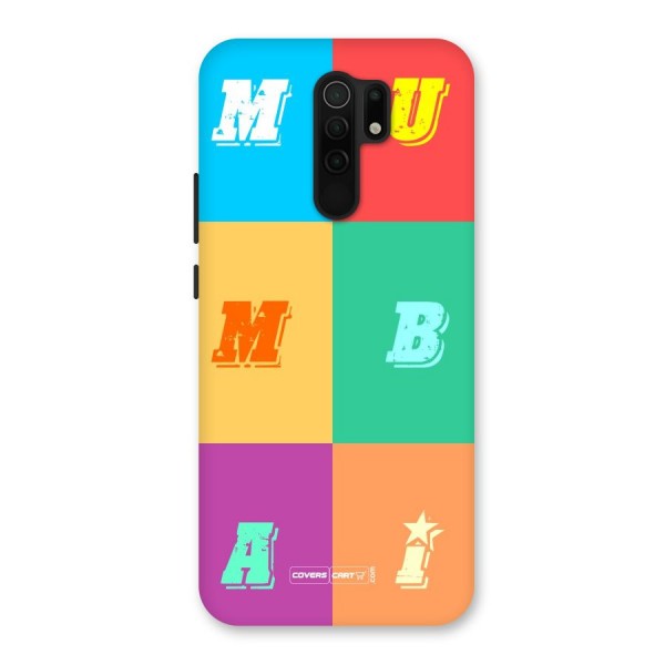 Mumbai Alphabets Back Case for Redmi 9 Prime