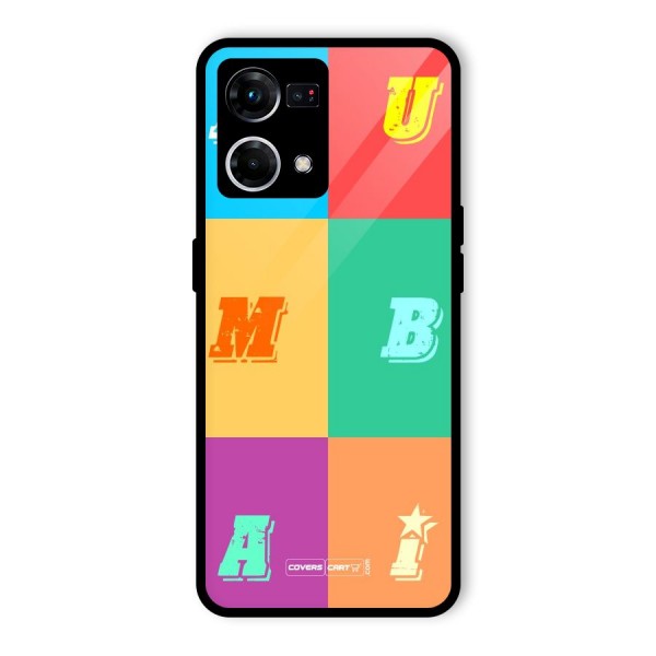 Mumbai Alphabets Glass Back Case for Oppo F21s Pro 4G