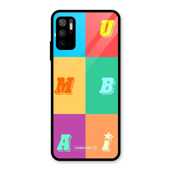 Mumbai Alphabets Glass Back Case for Poco M3 Pro 5G