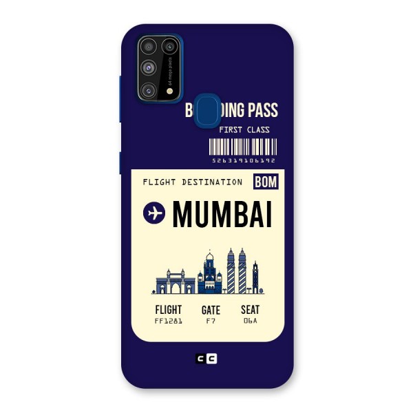 Mumbai Boarding Pass Back Case for Galaxy M31