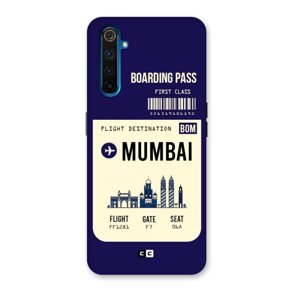 Mumbai Boarding Pass Back Case for Realme 6 Pro