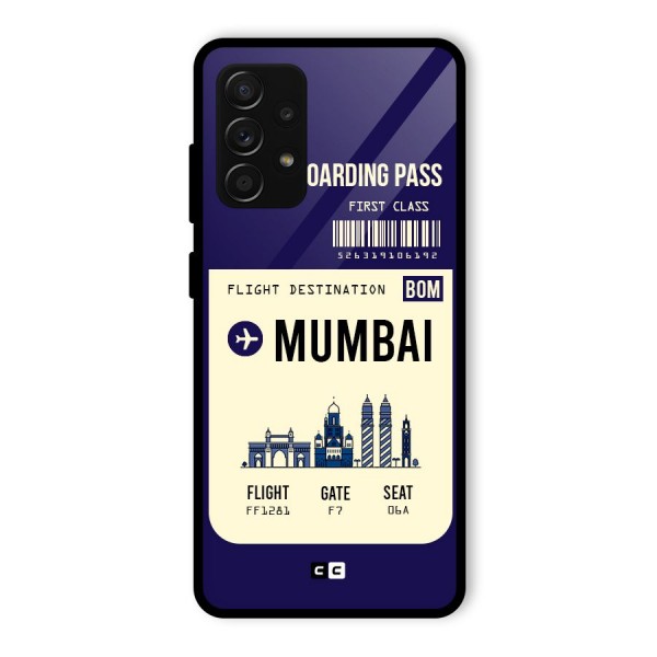 Mumbai Boarding Pass Glass Back Case for Galaxy A53 5G