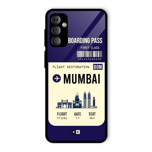 Mumbai Boarding Pass Glass Back Case for Galaxy F23