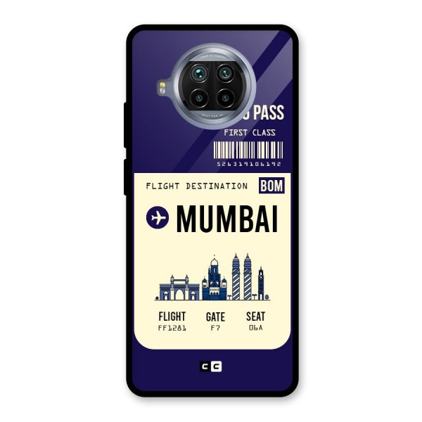 Mumbai Boarding Pass Glass Back Case for Mi 10i