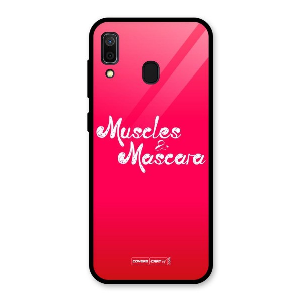 Muscles and Mascara Glass Back Case for Galaxy A30