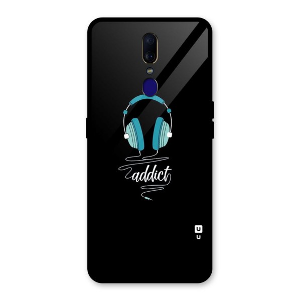 Music Addict Glass Back Case for Oppo F11