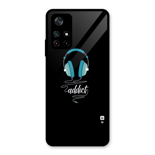 Music Addict Glass Back Case for Poco M4 Pro 5G