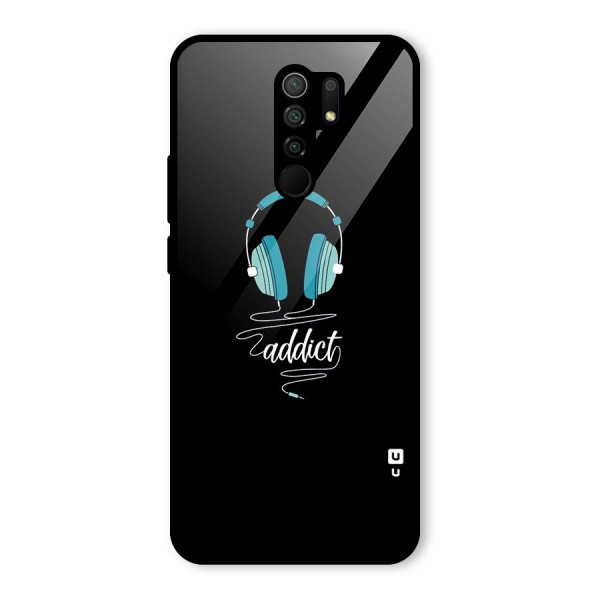 Music Addict Glass Back Case for Redmi 9 Prime