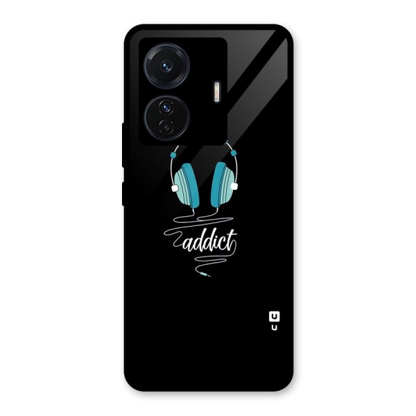 Music Addict Glass Back Case for Vivo T1 Pro