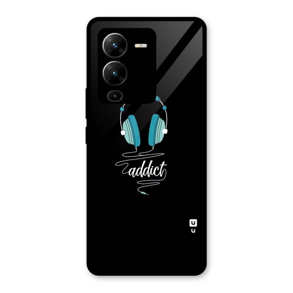 Music Addict Glass Back Case for Vivo V25 Pro