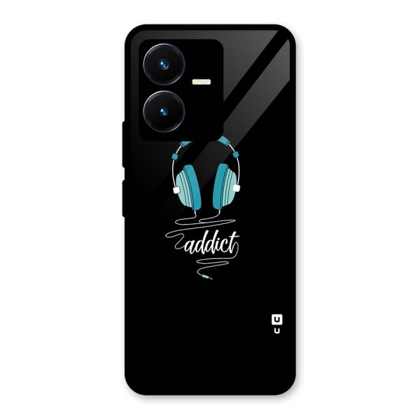 Music Addict Glass Back Case for Vivo Y22