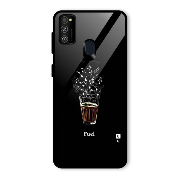 Music Chai My Fuel Glass Back Case for Galaxy M21