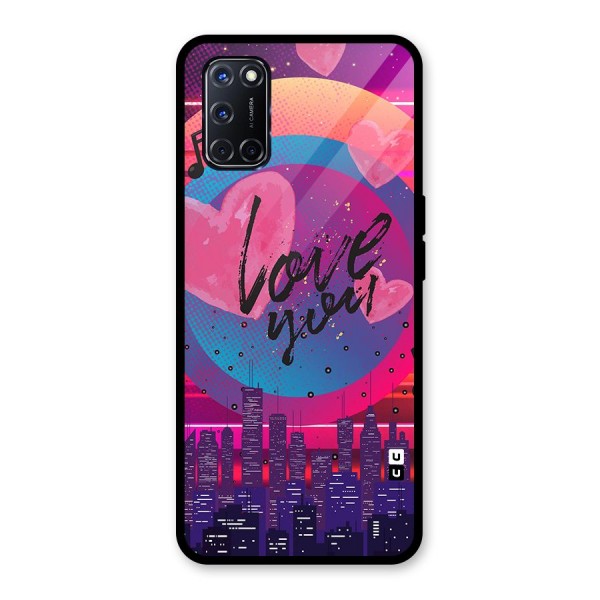 Music City Love Glass Back Case for Oppo A52