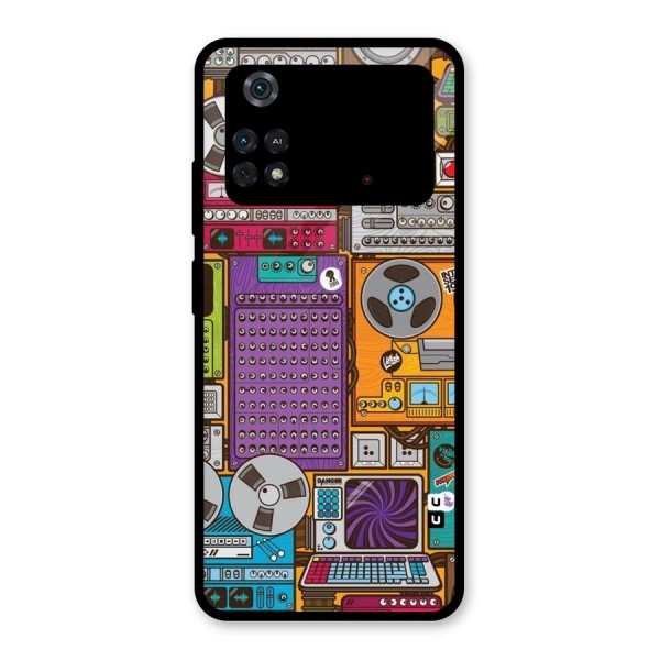 Music Decks Glass Back Case for Poco M4 Pro 4G